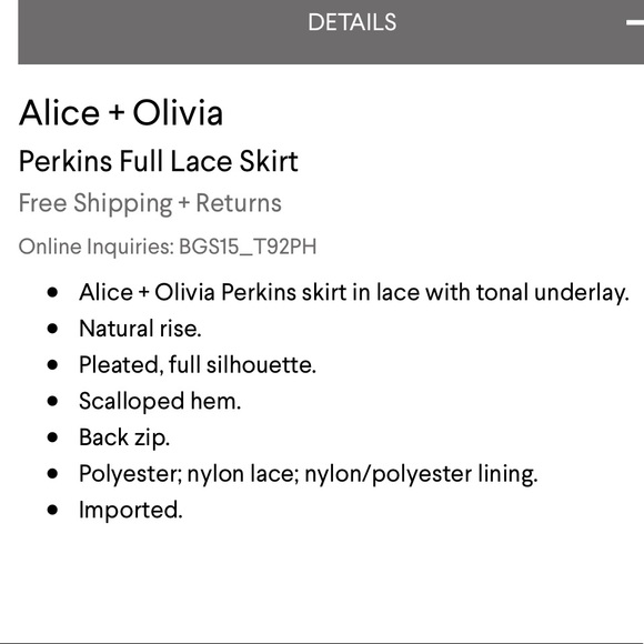 Alice + Olivia Perkins Pouf Purple Lace Skirt - Picture 4 of 8